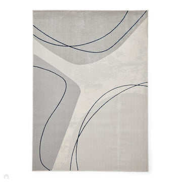 Apollo E9974 Modern Abstract Distressed Marble Metallic Shimmer High-Density Textured Low Profile Short-Pile Grey/Blue Rug-Think Rugs-Rug Love - The Most Loved Rug Store